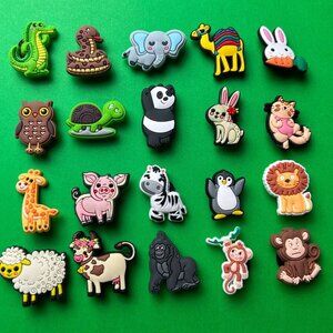 Animals Crocs Shoe Charms Set of 20 - jibbitz Charms